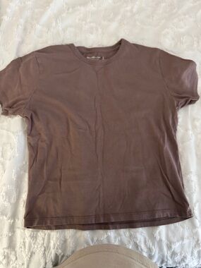 Abercrombie & Fitch Mauve Crewneck Short Sleeve Tee